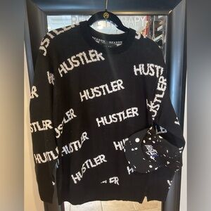 Hustler 2pc Crewneck Sweater with Ball Cap